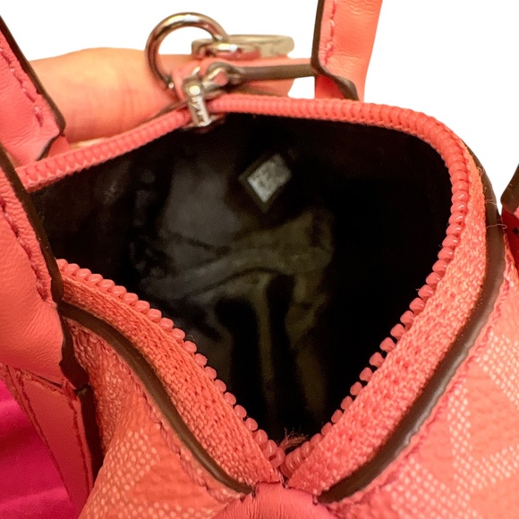 Michael kors micro mini barrel bag charm pink signature mk - Picture 4 of 10